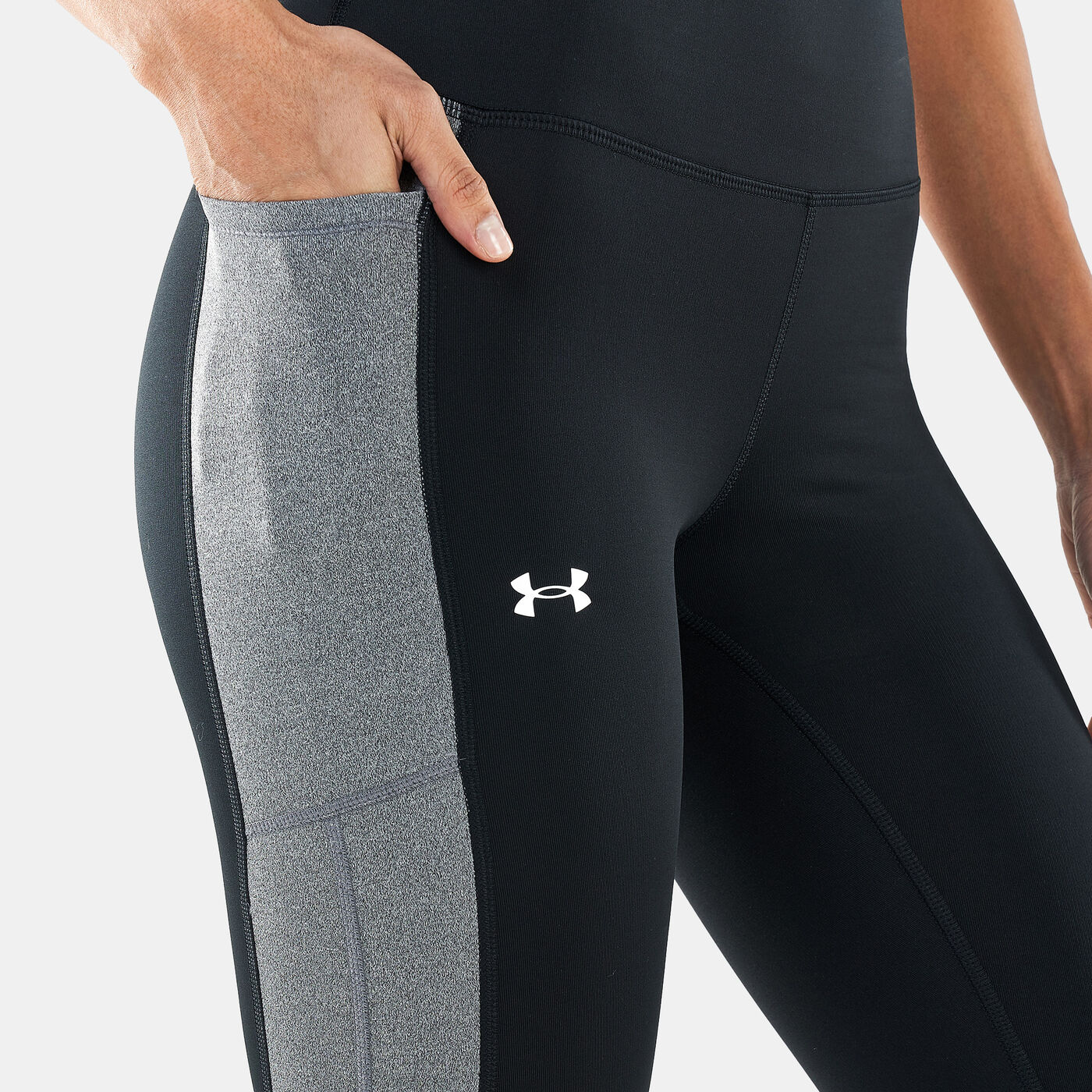 Women's ColdGear® No-Slip Waistband Blocked Ankle Leggings