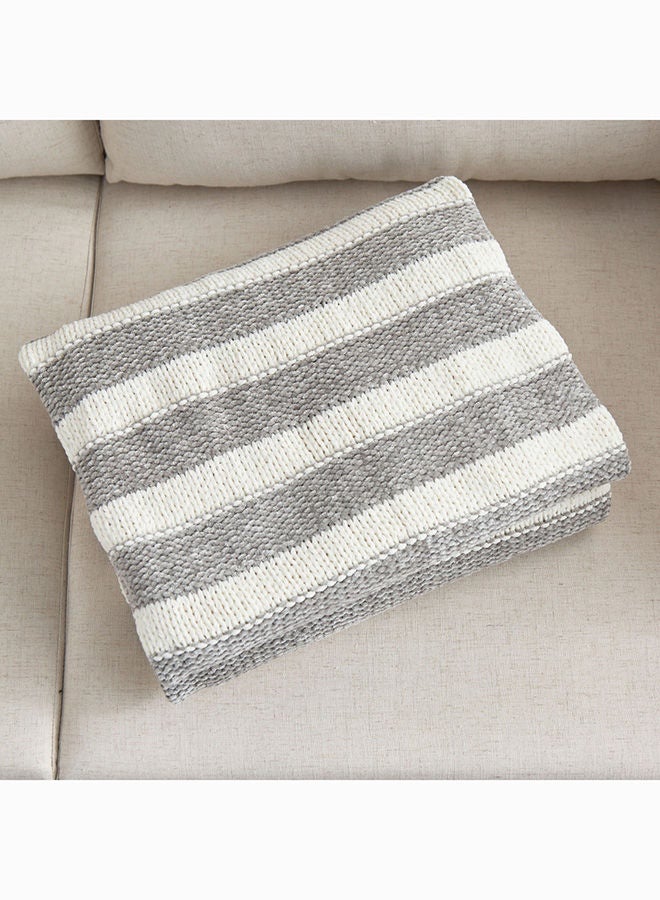 Madison Ria Knitted Acrylic Throw 170 x 130 cm