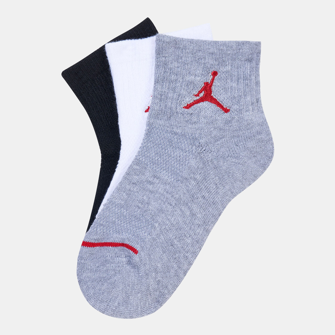 Kids Jumpman Quarter Socks (3 Pack)