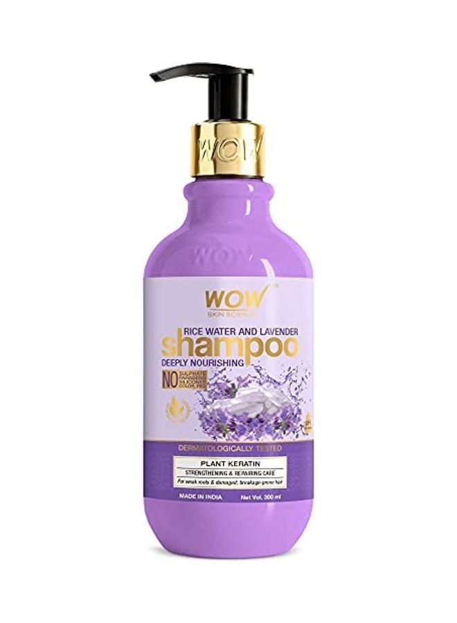 Rice Water & Lavender Shampoo, Dermatologically Tested 6X3X3inch