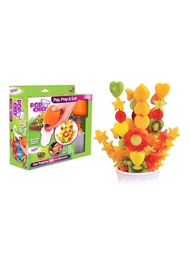 Push And Pop Fruit Deco Kit Orange/Clear Standard