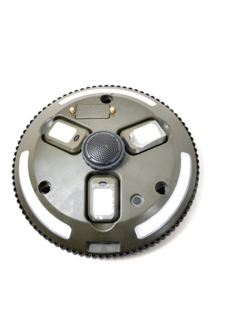 Camping Solar Light 150W UFO LED Music Lamp Rechargeable Waterproof Lamp With Stand Bluetooth Music Speaker