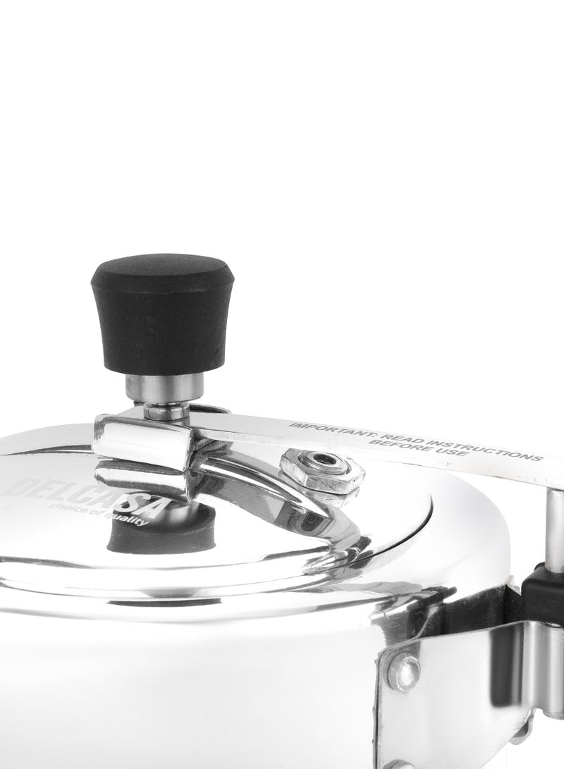 3Liters Delcasa 3 Liter Aluminum Pressure Cooker Inner Lid Silver
