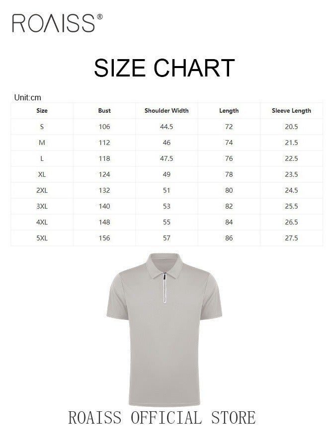 Men's Polo Shirt - Solid Color Short Sleeve Lapel T-Shirt - Casual Fit - Summer Fashion Essential