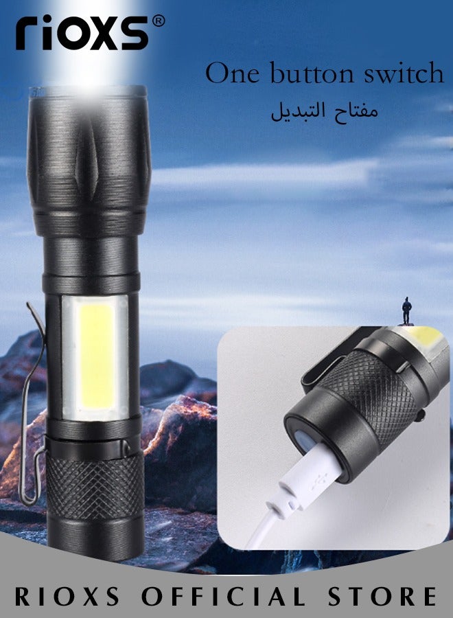 USB Rechargeable Led Headband Waterproof Light Strap Mini Flashlight Perfect for Camping Hiking Outdoor Hunting Running