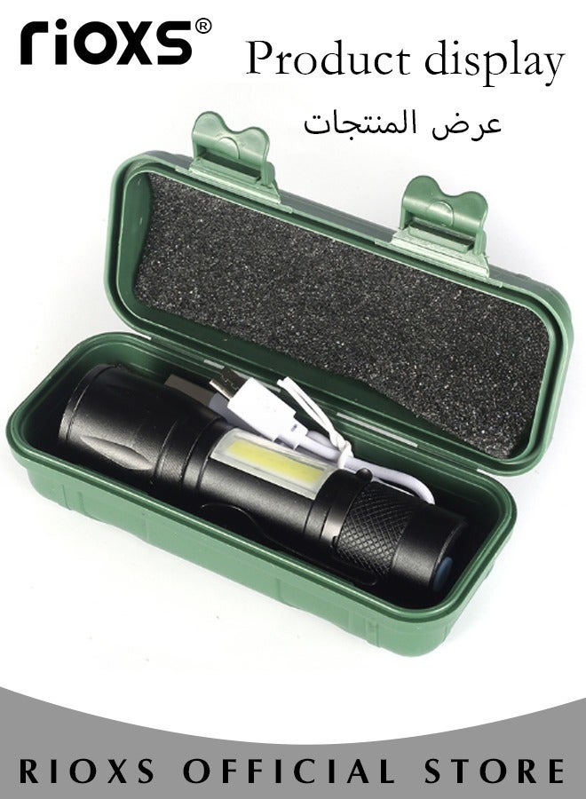 USB Rechargeable Led Headband Waterproof Light Strap Mini Flashlight Perfect for Camping Hiking Outdoor Hunting Running