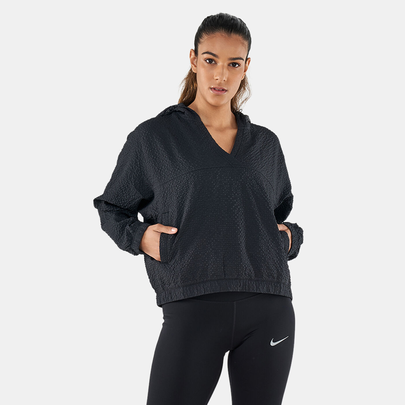 Women's Icon Clash Woven Running Pullover Jacket