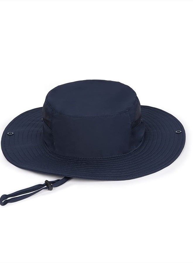 Small UPF 50+ Summer Sun Hat,Adjustable Boonie Hats with String,Foldable Lightweight Cooling Safari Hats