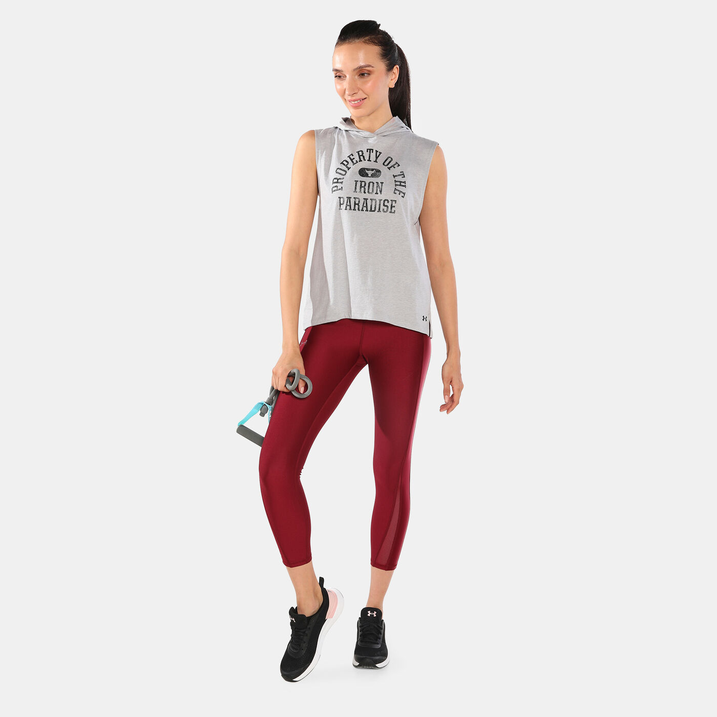 Women's Project Rock Graphic Hooded Tank Top