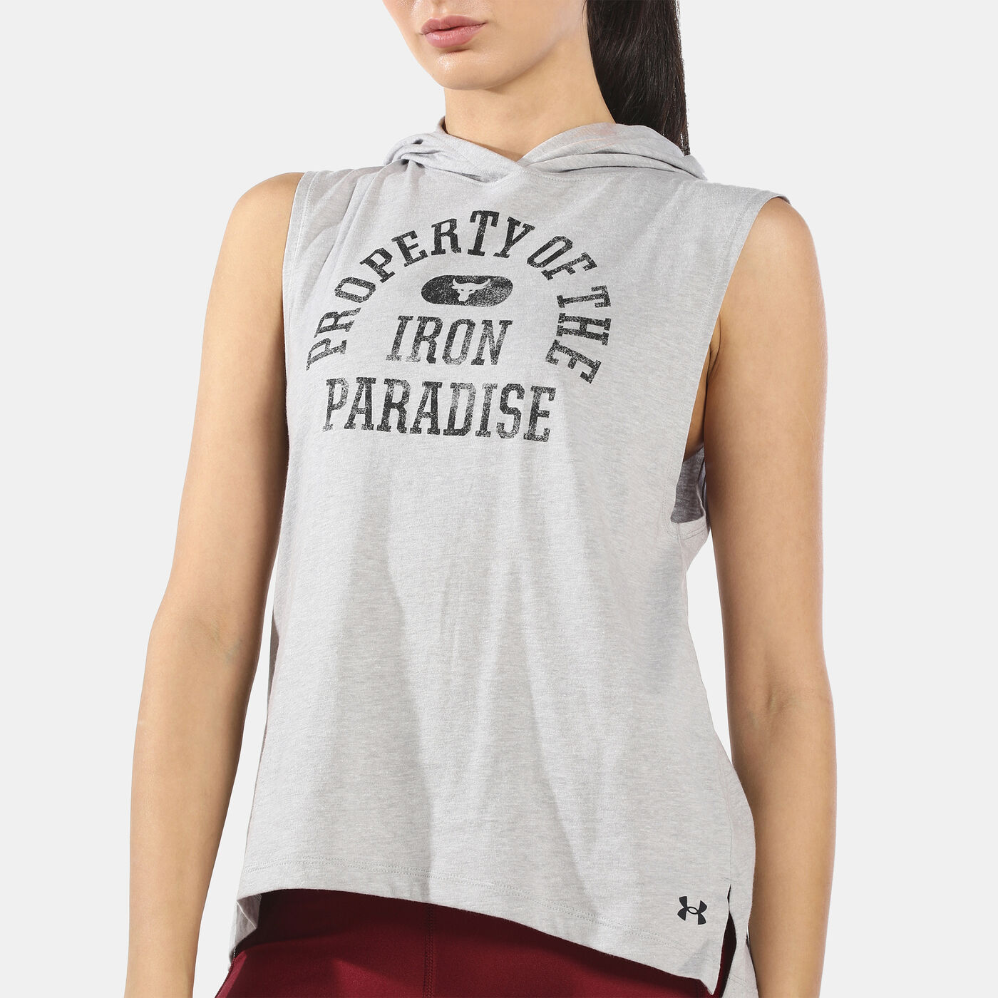 Women's Project Rock Graphic Hooded Tank Top