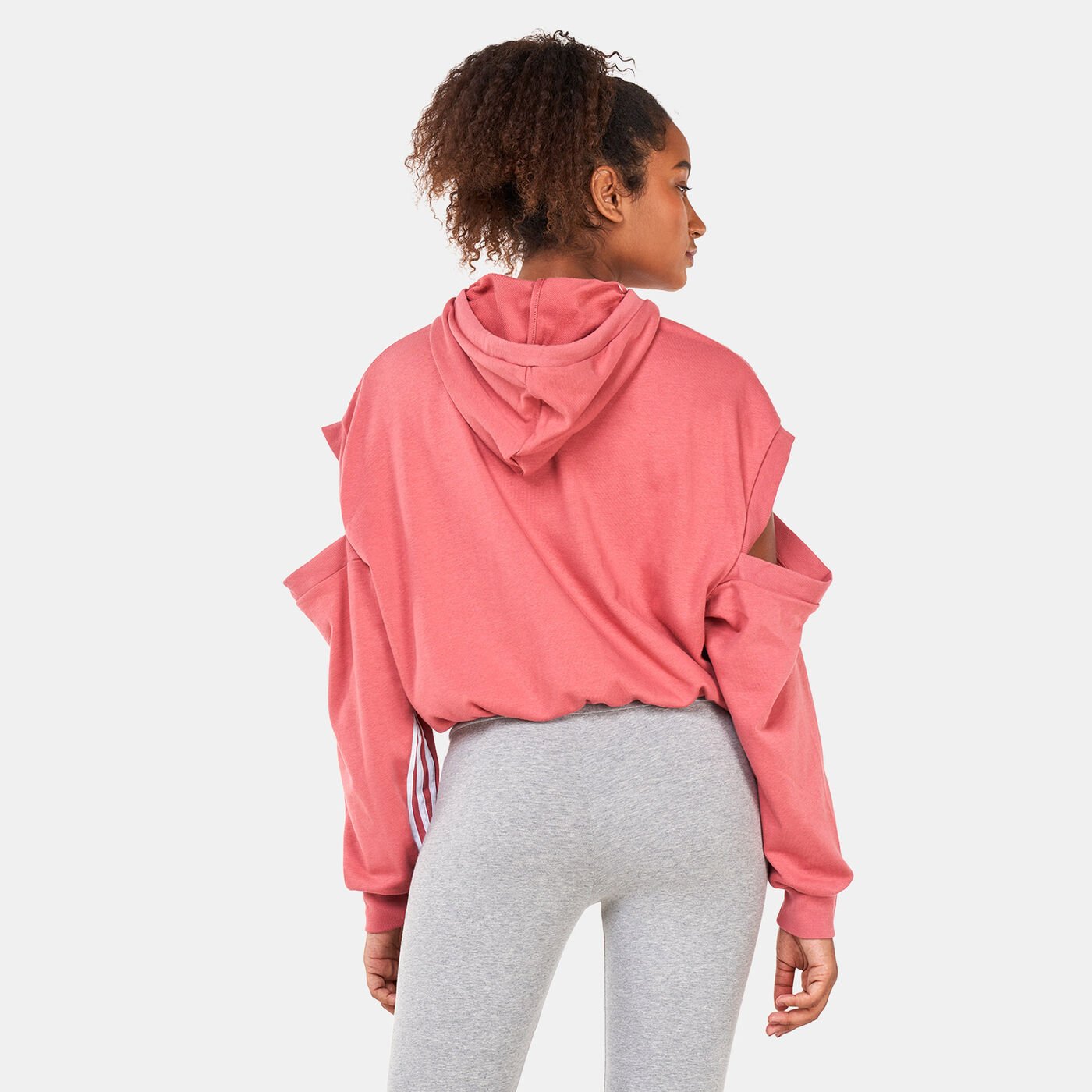 Women's Hyperglam 3-Stripes with Cutout Detail Hoodie