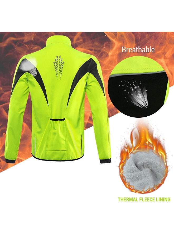 Winter Warm UP Cycling Jacket Breathable Bike Outerwear Windproof Waterproof Cycling Jacket