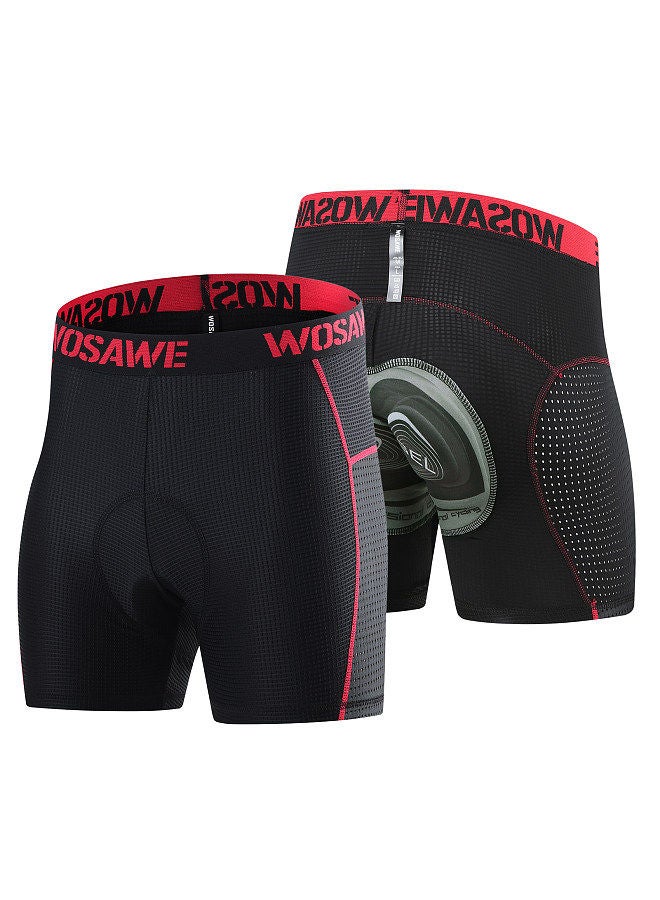 Men Cycling Underwear Shorts Breathable Mesh Cycling Gel Pad Shorts Bicycle MTB Road Bike Riding Shorts 3XL