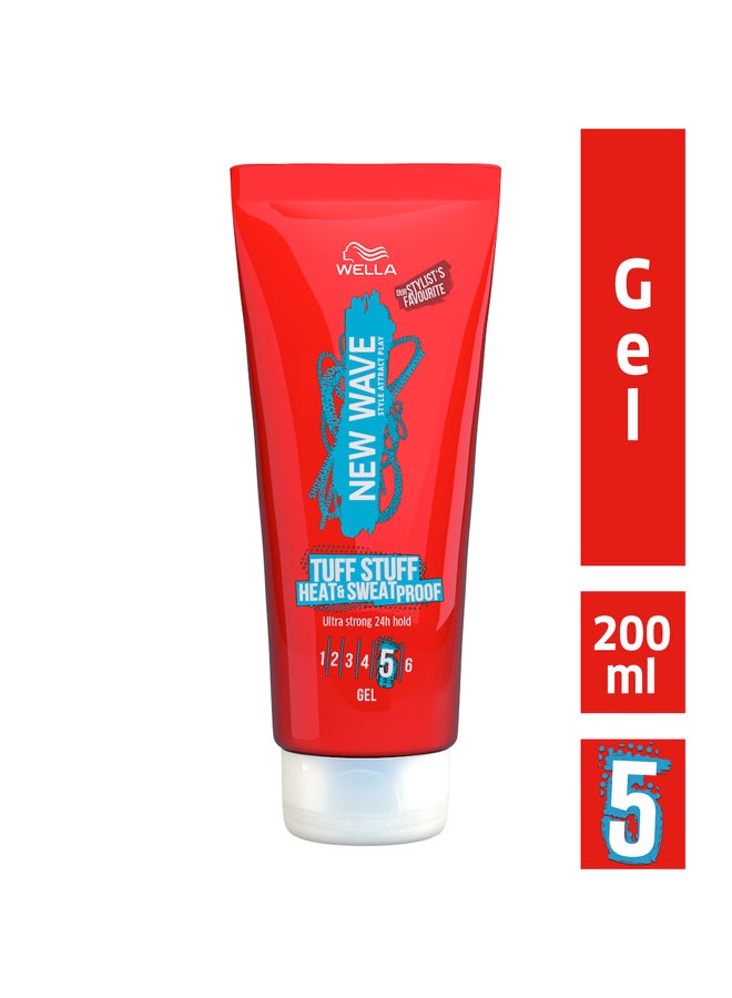 New Wave Tuff Stuff Heat & Sweat Proof Gel Clear 200ml