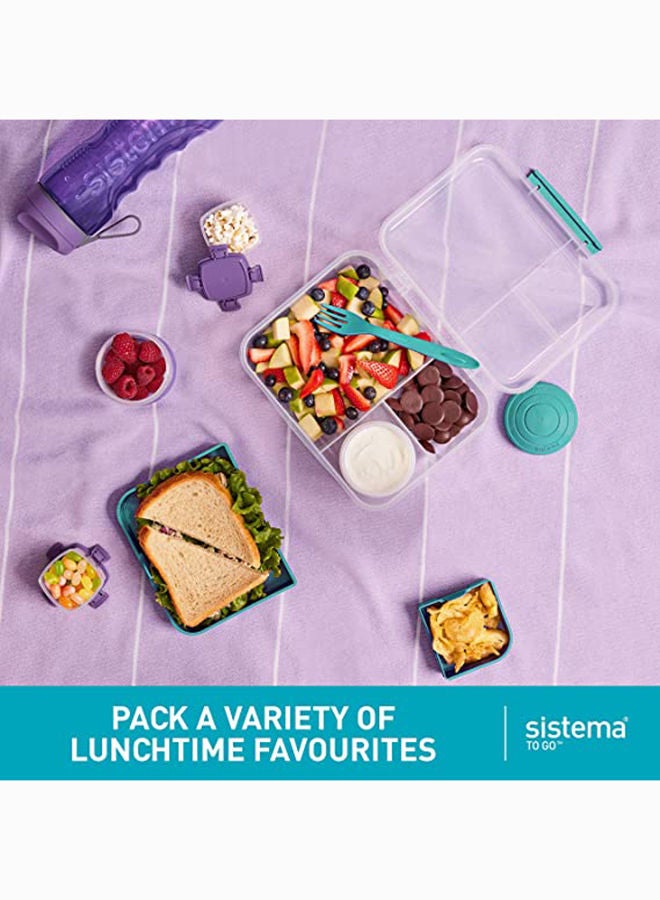 Sistema 1.65 Liter Bento Lunch To Go Teal