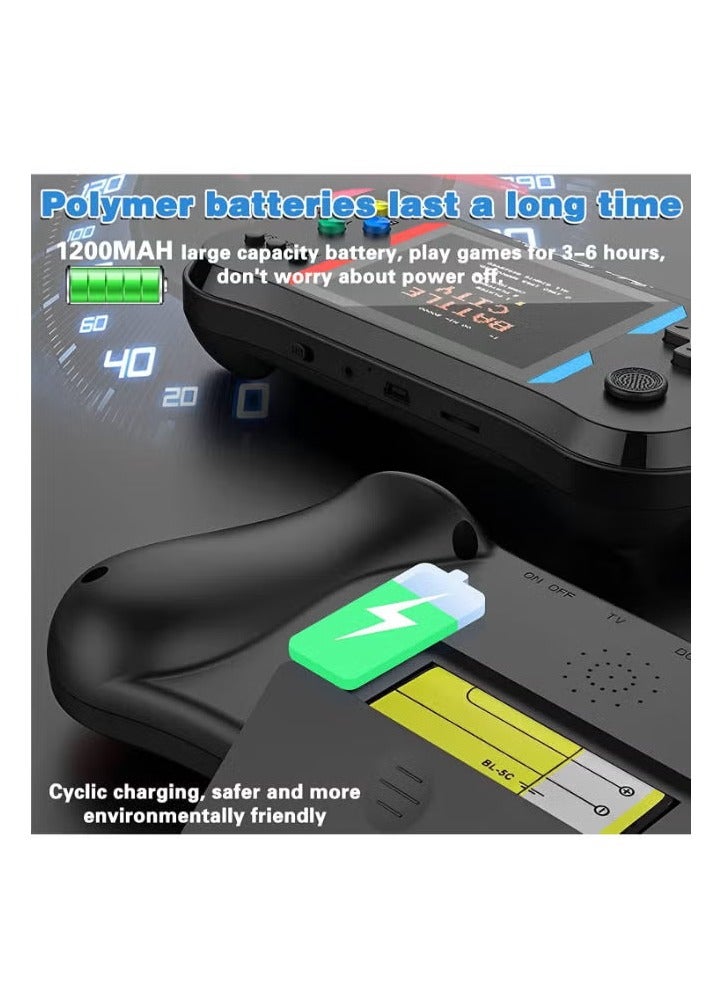 X7M Classic Handheld Game Console for Kids Retro Mini Game Console with 500 Classic Games Support TV Connection & Two Players for Kid