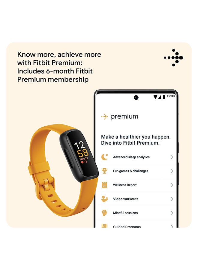 Inspire 3 Activity Tracker with 6-months Premium Membership Included, up to 10 days battery life and Daily Readiness Score, Morning Glow