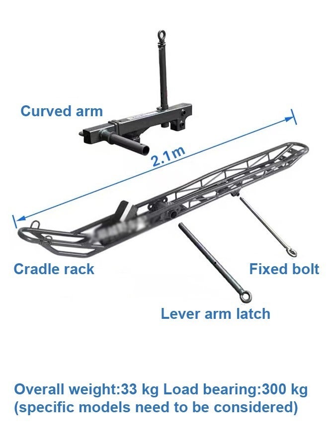 Bike Rack Bicycle Carrier Racks Hitch Mount Double Sturdy Rack for Cars Trucks and Minivans Bick Cargo Rack & an anti-slip coating on the wheel tracks and carries motorcycles or scooters up to 150kg. 2.1m