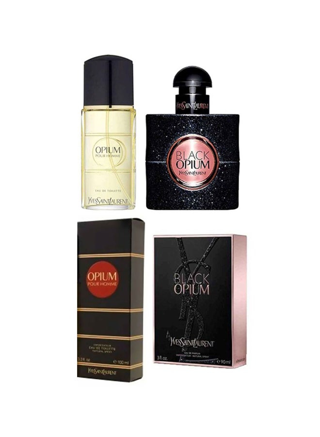 2-Piece Black Opium Gift Set Women EDP 90 ml, Men EDT 100ml