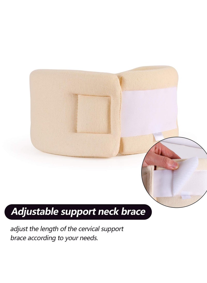 Soft Foam Neck Brace Universal Cervical Collar, Adjustable Neck Support Brace for Sleeping (3