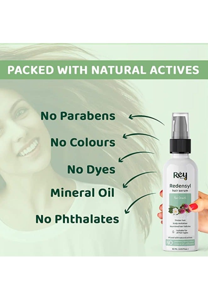 Rey Naturals Castor Oil 200Ml and Redensyl Hair Serum 60Ml
