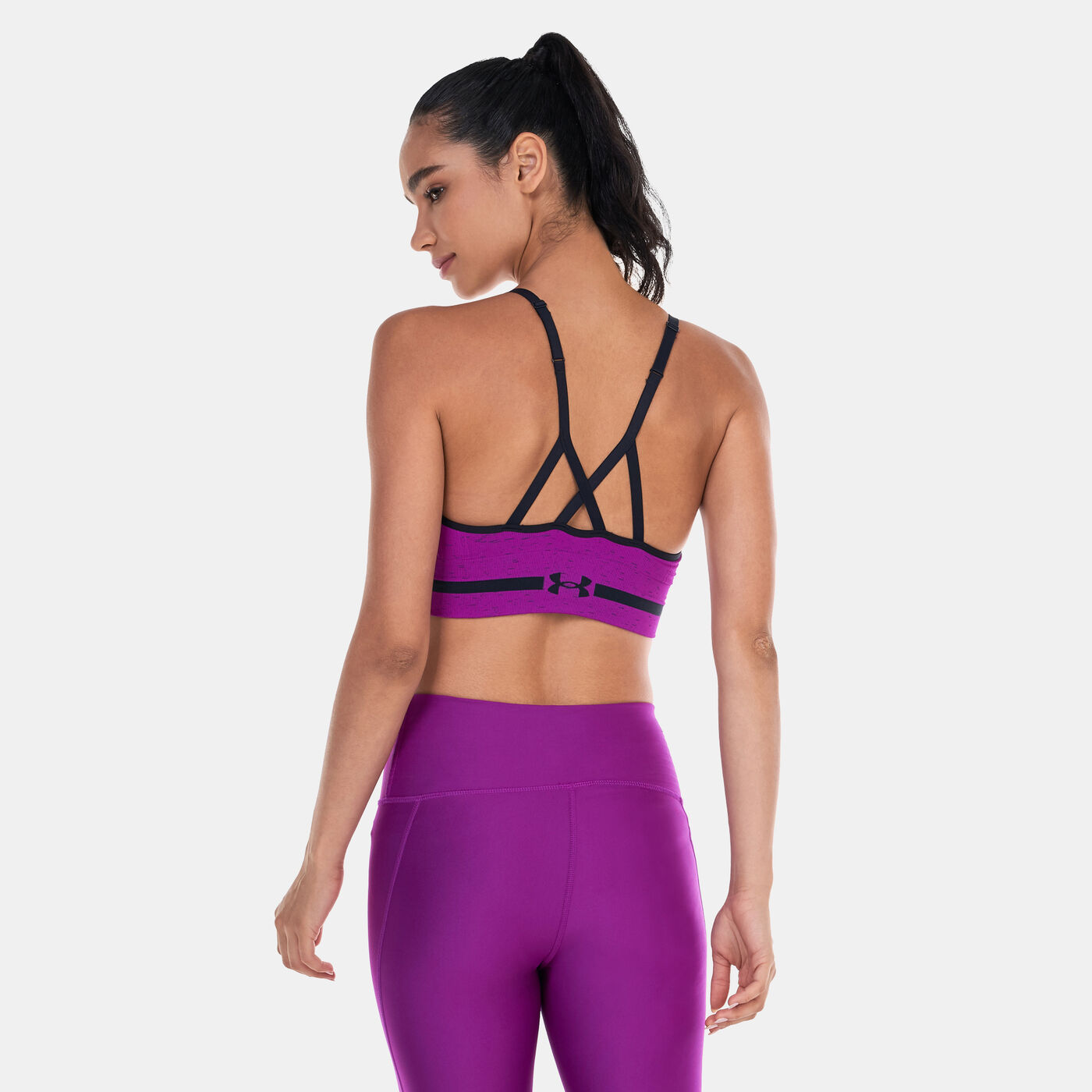 Women's Seamless Long Heather Sports Bra