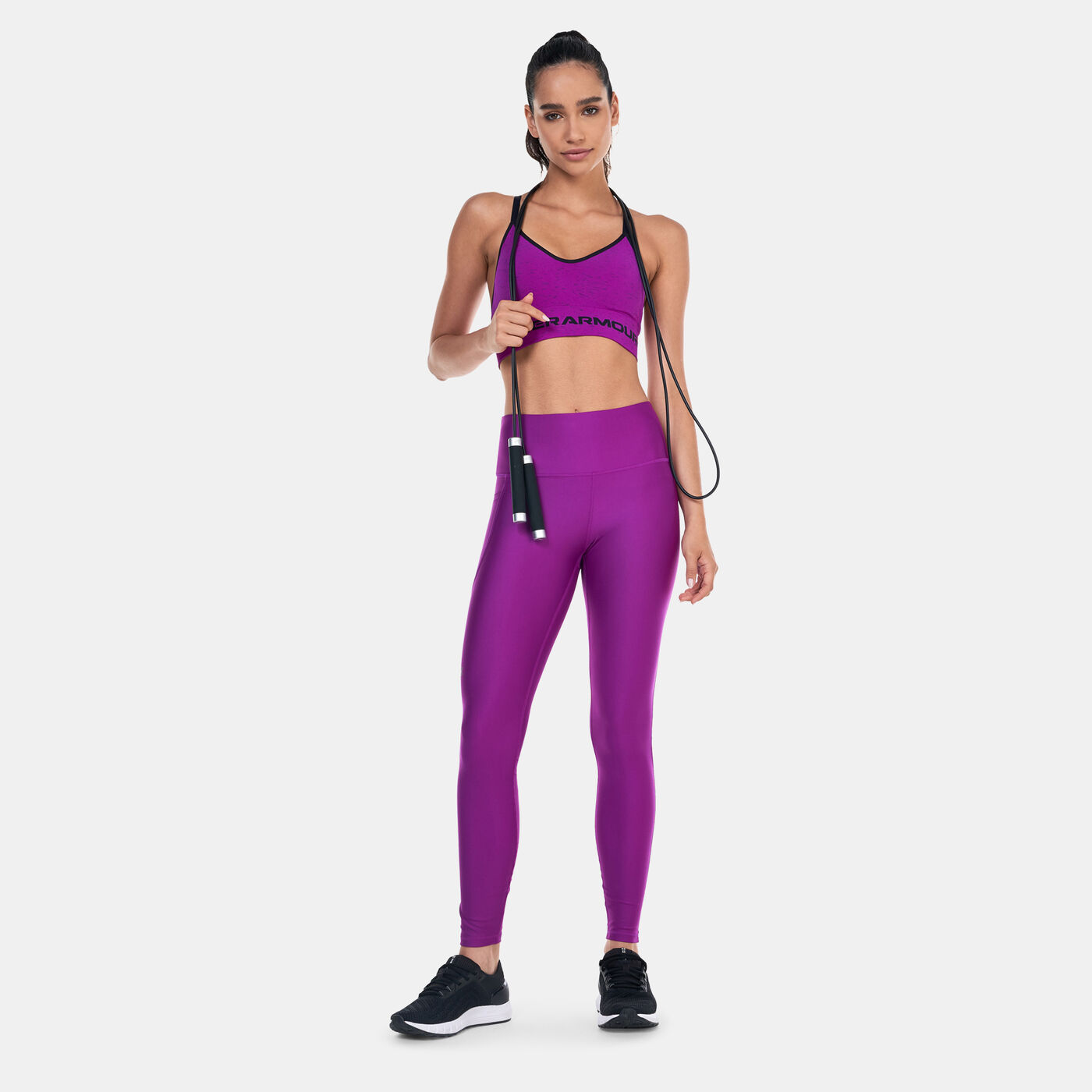 Women's Seamless Long Heather Sports Bra