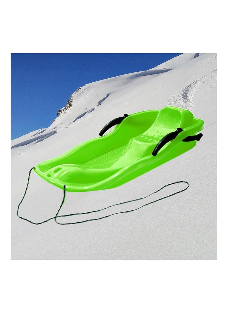 Adaptive Outdoor Adventure Green Plastic Skiing Board for Snow Grass and Sand