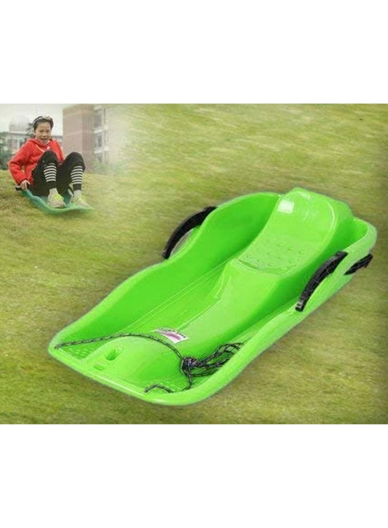 Adaptive Outdoor Adventure Green Plastic Skiing Board for Snow Grass and Sand