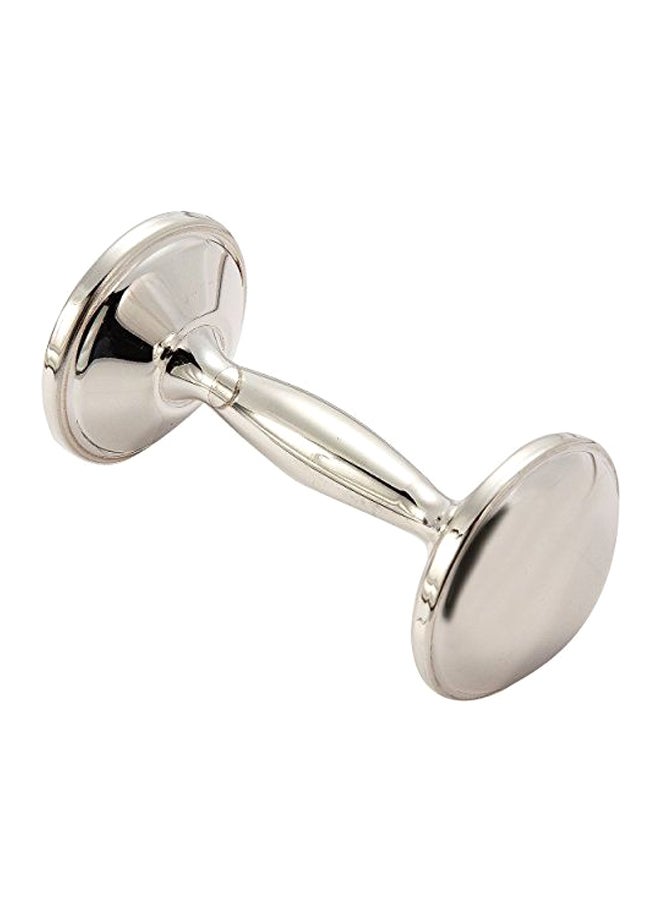 Elegance Silverplated Dumbbell Rattle