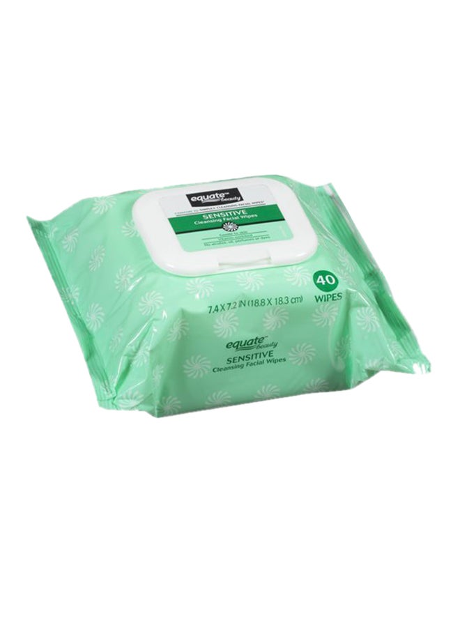 40-Piece Sensitive Cleansing Facial Wipes
