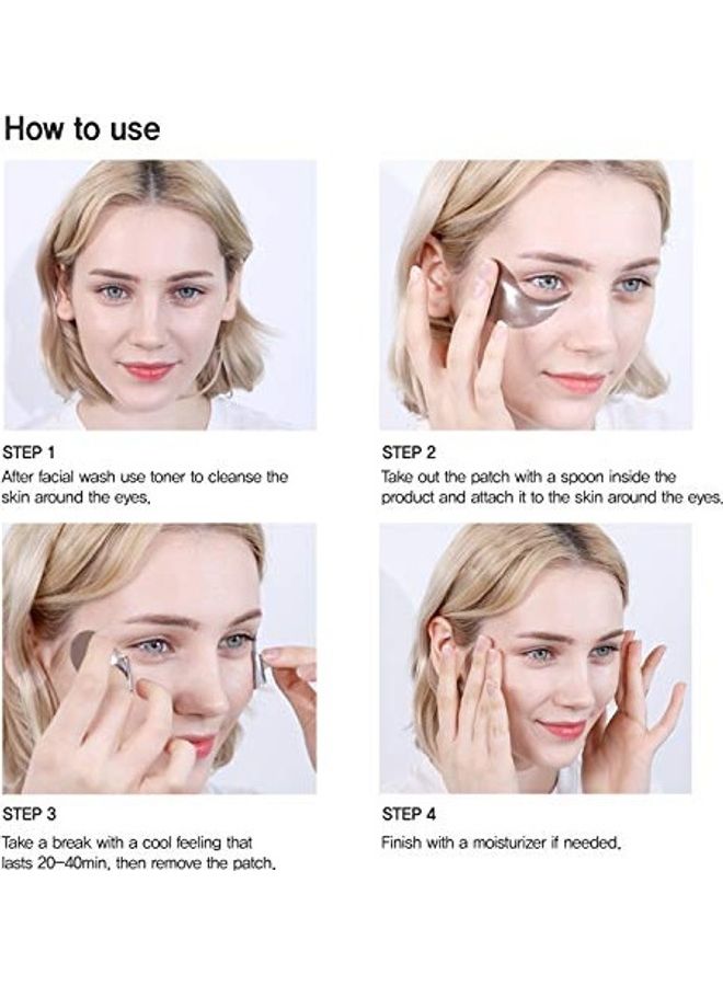 Premium Under Eye Patches Eye Masks Pack Of 60 Black 2X1.4X1,2inch