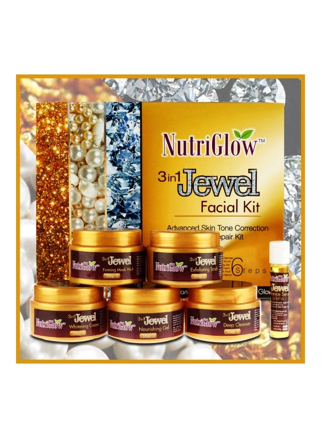 3-In-1 Jewel Facial Kit With Skin Whitening Moisturizer