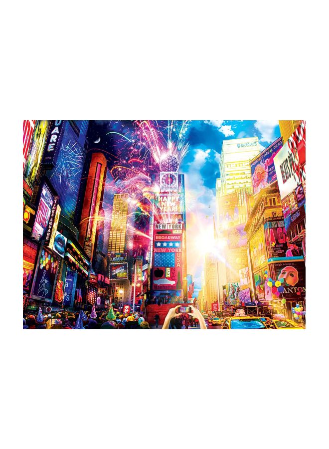 1000-Piece Day To Night Vibrant Times Square Jigsaw Puzzle Set 11845