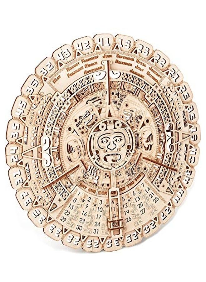 3D Wooden Puzzle Mayan Wall Calendar Kit