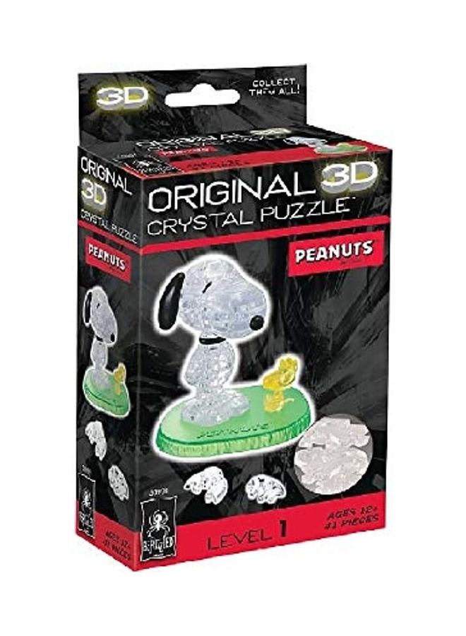 41-Piece Original 3D Crystal Peanuts Jigsaw Puzzle