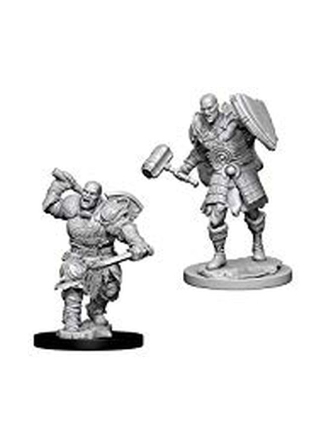Pack Of 2 Dungeon And Dragons Nolzur's Marvelous Male Goliath Fighter Miniatures WZK73541