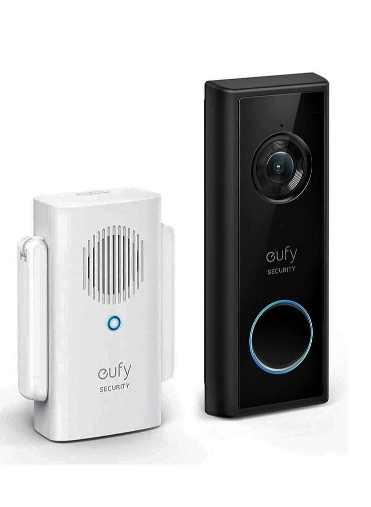 Eufy E8220311 1080p Battery-Powered Wireless Video Doorbell - Black