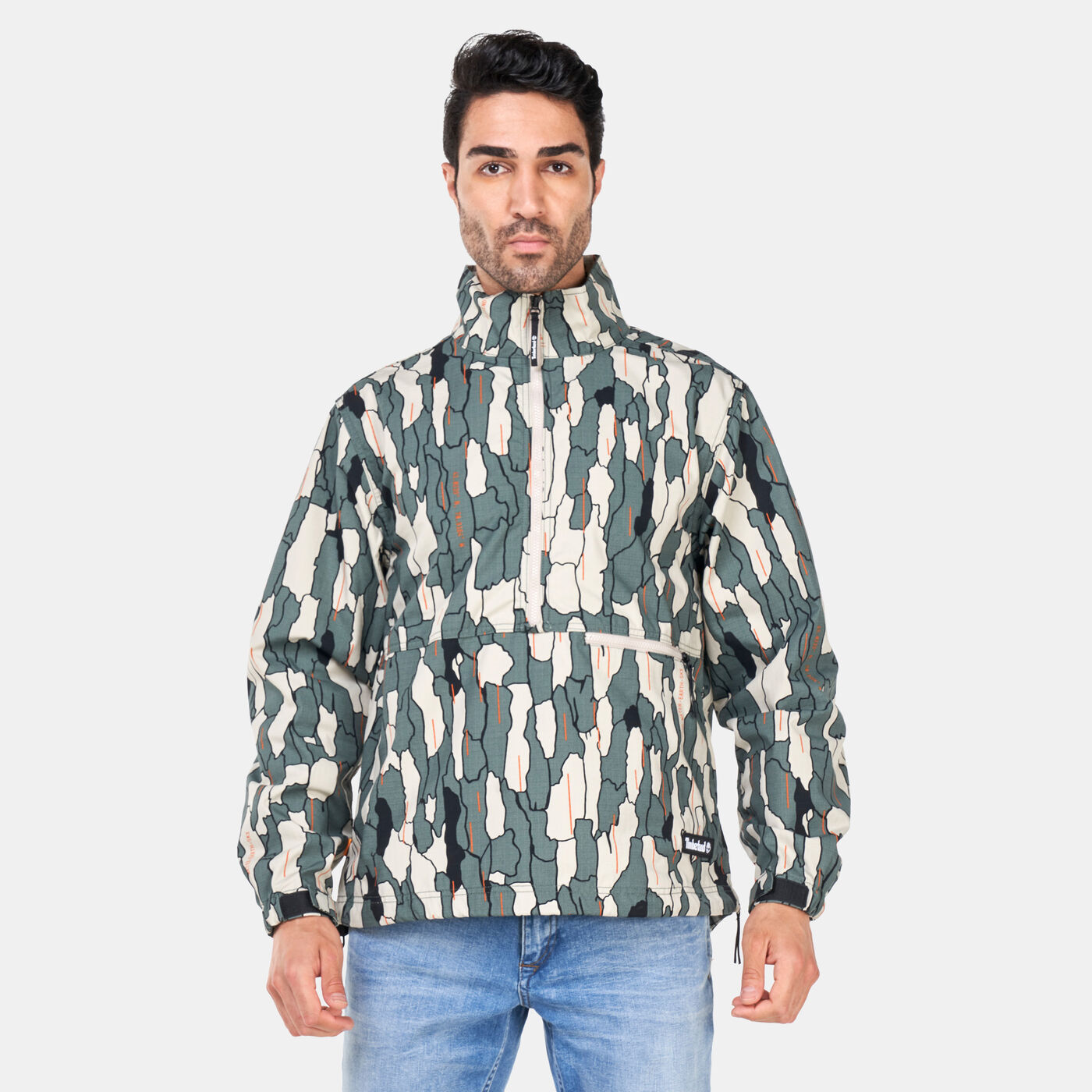 Men's Pullover Water-Resistant Windbreaker Jacket