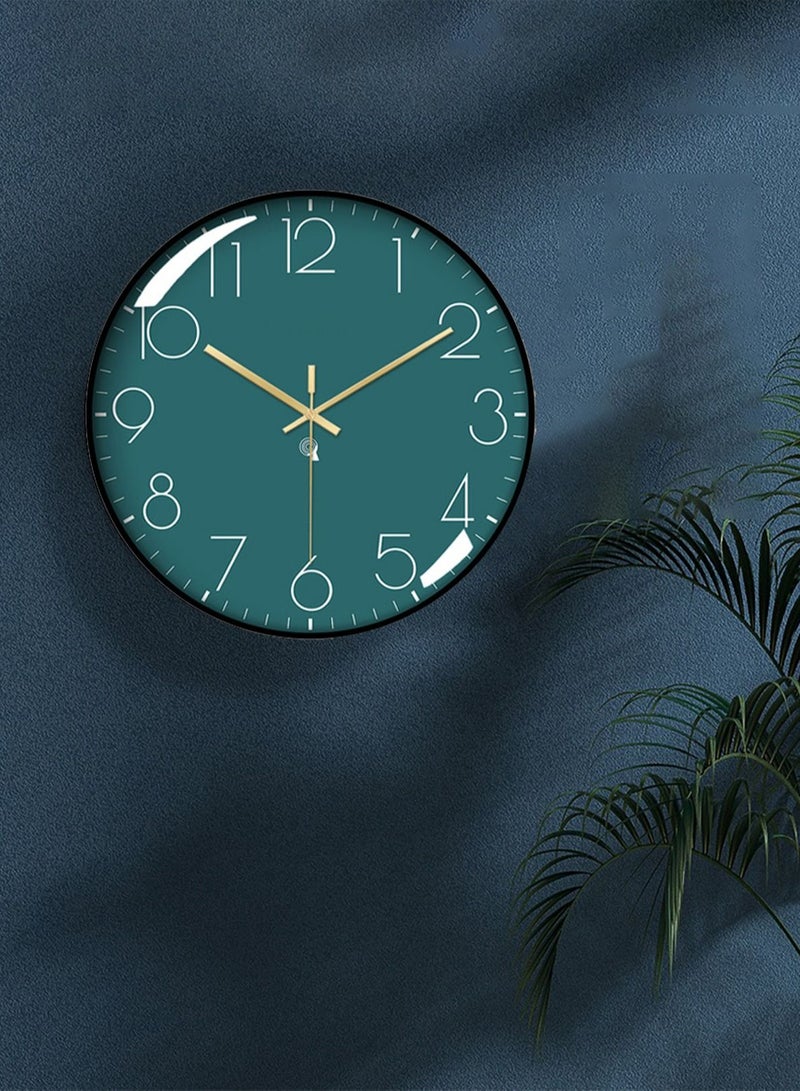 Modern Wall Clocks Wall Art Wall Decorative for Living Bedroom Kitchen Entryway Office Retail Mute Sweep Minimalism Design AA Battery Powered Black Frame Size 30cm or 12 inches Type E