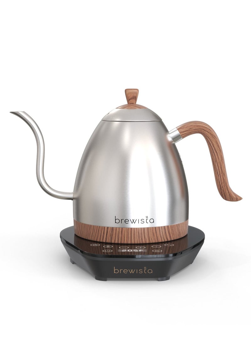 Brewista Artisan Electric Gooseneck Kettle, Silver, 1L