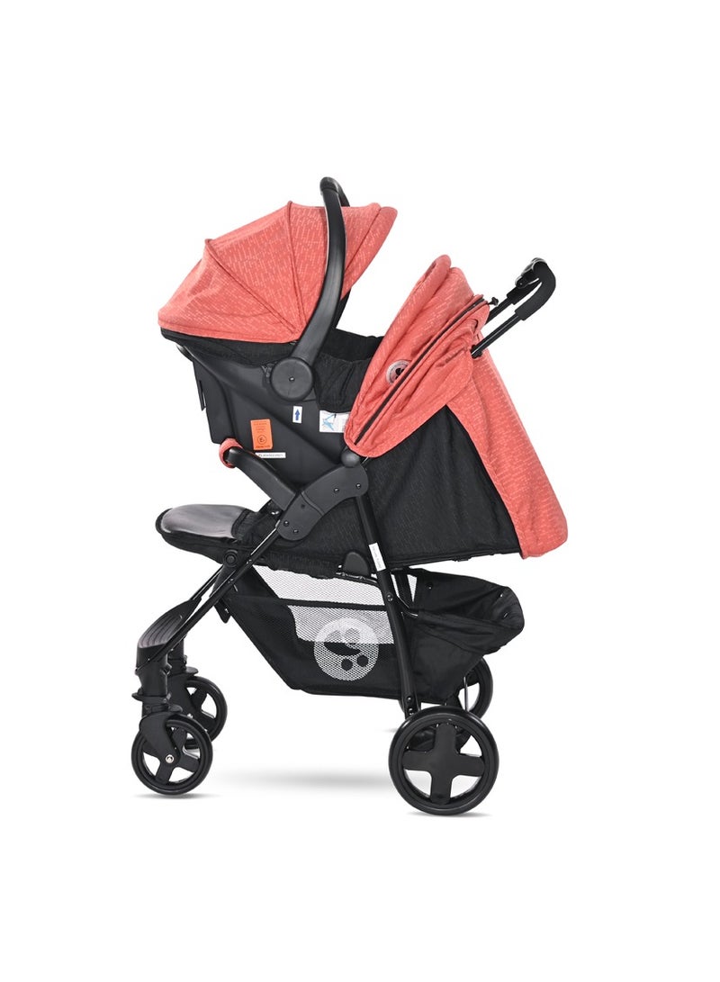 Baby Stroller Daisy Basic Set Black & Ginger Orange