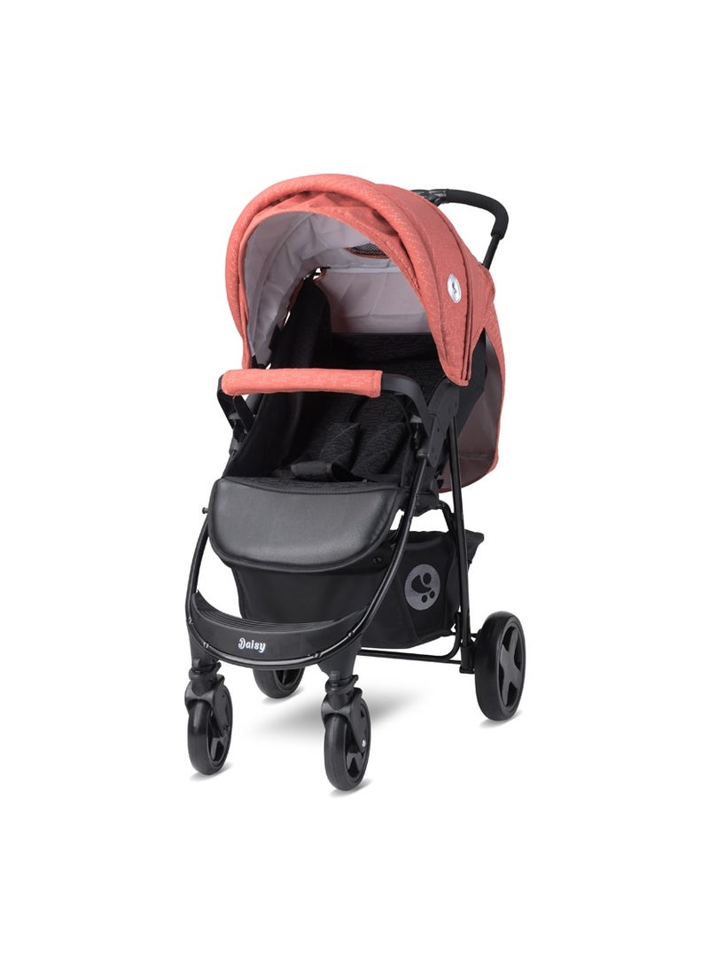 Baby Stroller Daisy Basic Set Black & Ginger Orange