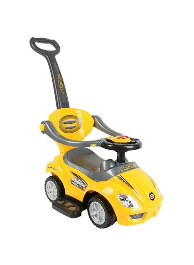 3-In-1 Deluxe Mega Car Push Ride On Toy