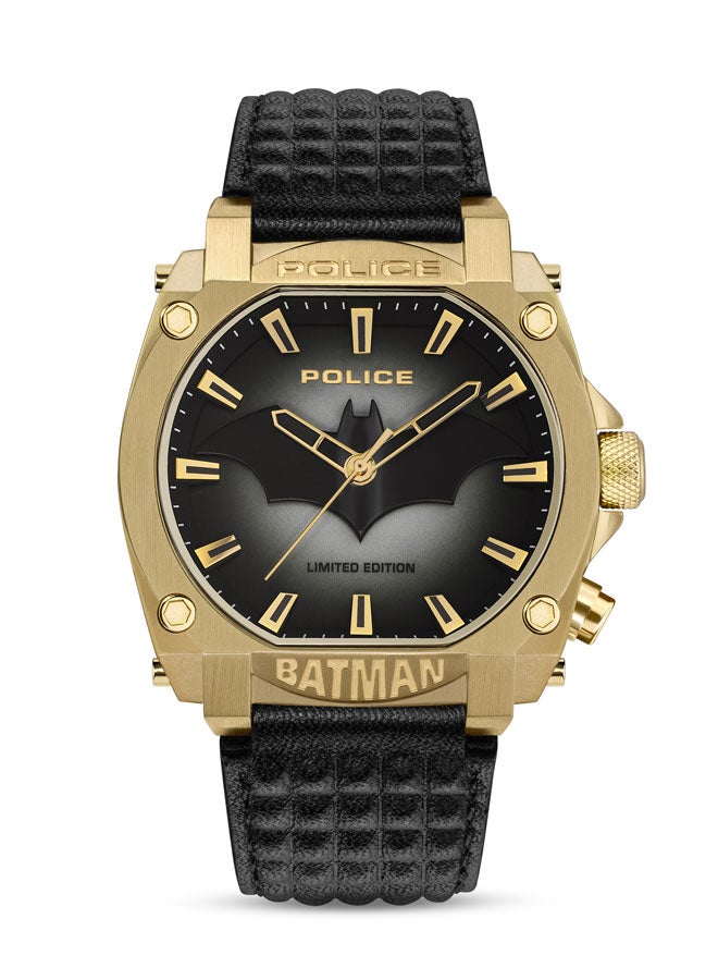 Men's Analog Round Shape Leather Wrist Watch GD00226 - 45 Mm