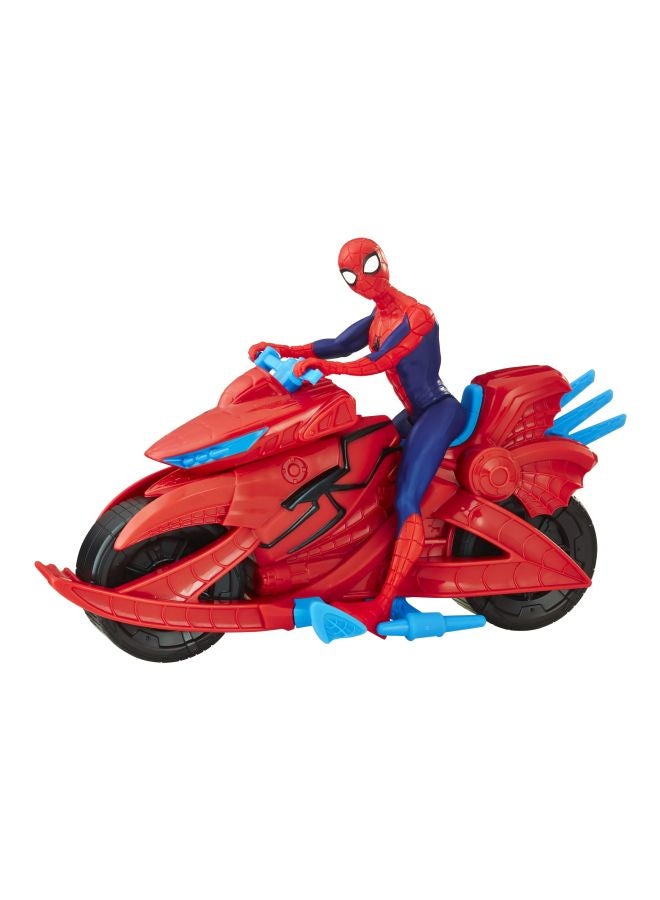 Spider-Man Action Figure With Cycle Set 6inch