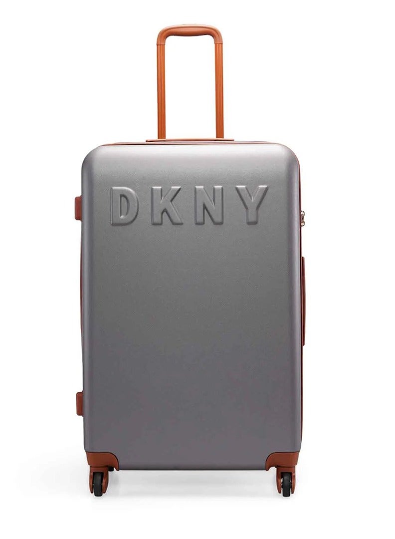 Dkny Promo INTL PM1 Hardside Luggage on Wheels for Unisex | Ultra Lightweight ABS on with Spinner Wheels 4 Color Charcoal