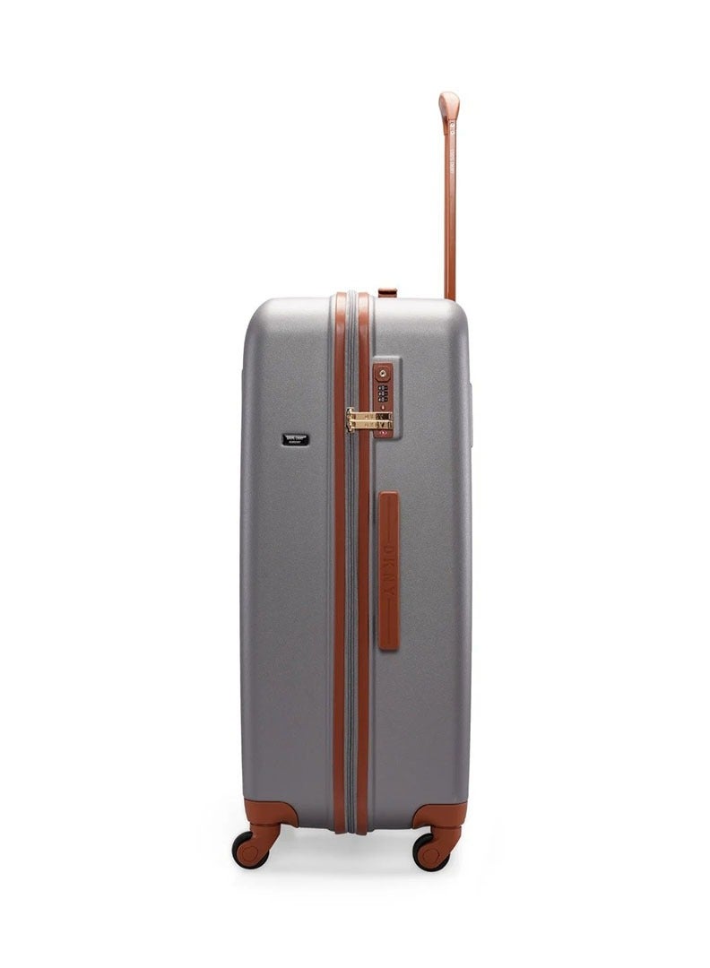 Dkny Promo INTL PM1 Hardside Luggage on Wheels for Unisex | Ultra Lightweight ABS on with Spinner Wheels 4 Color Charcoal