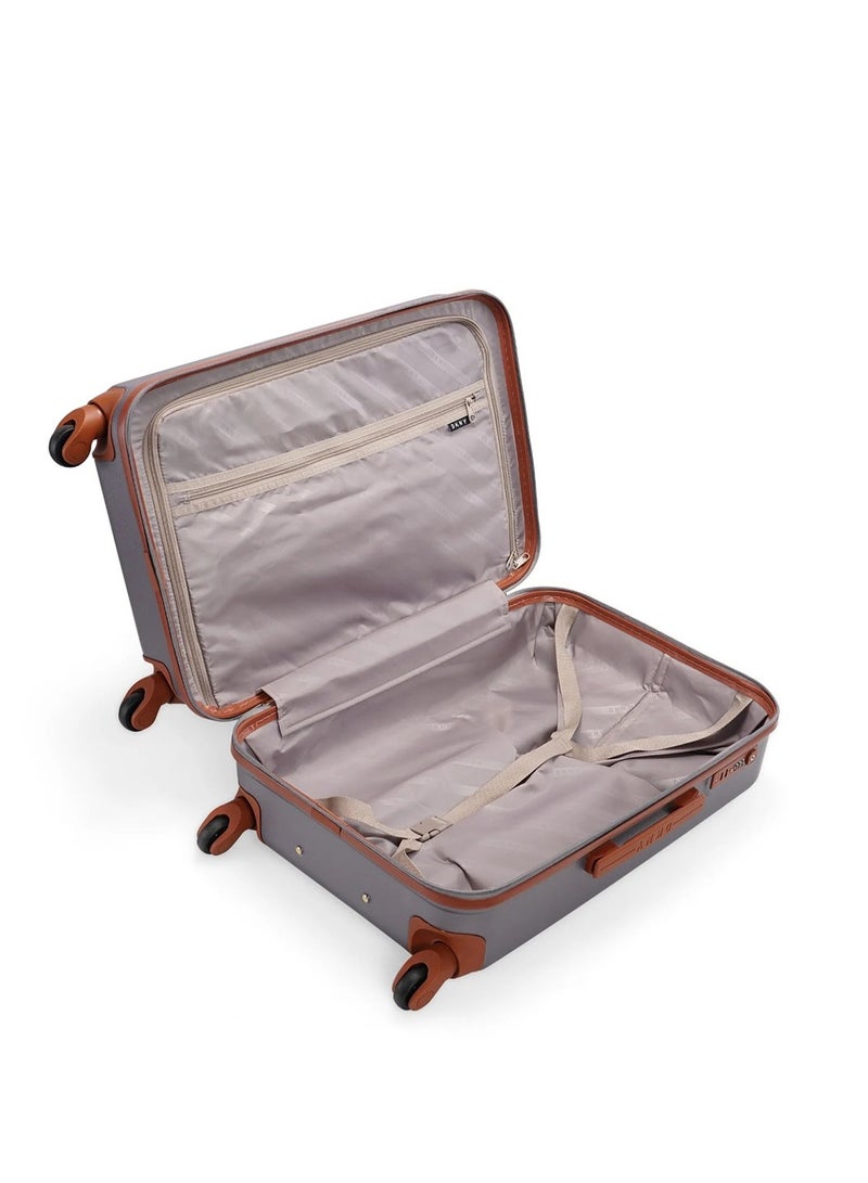 Dkny Promo INTL PM1 Hardside Luggage on Wheels for Unisex | Ultra Lightweight ABS on with Spinner Wheels 4 Color Charcoal