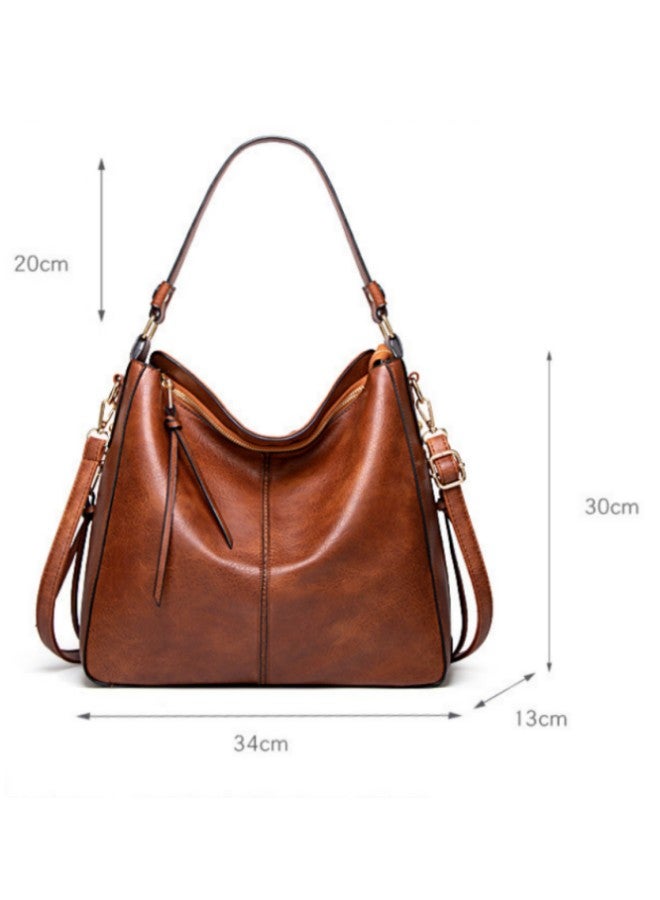 Women's European and American Style Fashion Shoulder Bags, Ladies Casual Retro Handbag Tote Bags Clutch Bag, Large-capacity Crossbody Bag Sling Bag Side Bag Carry Bag